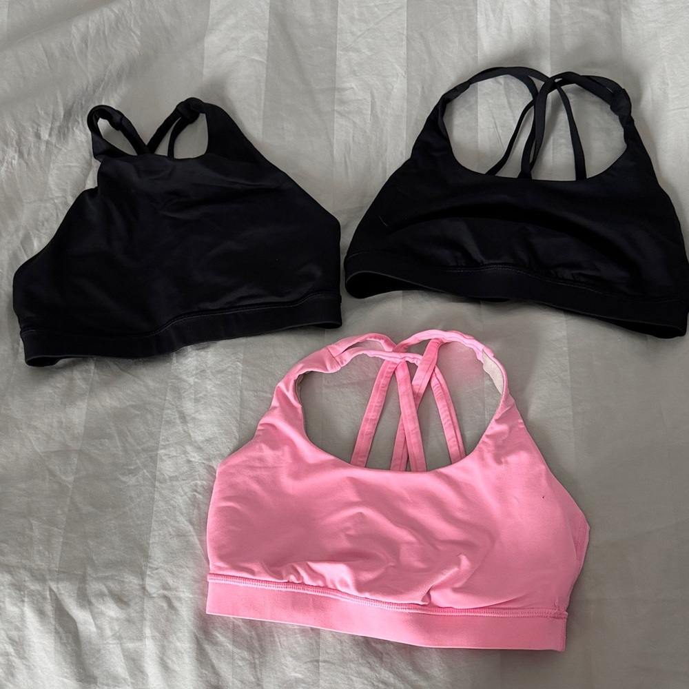 Lululemon lot of 3 sports bra size 8 for all